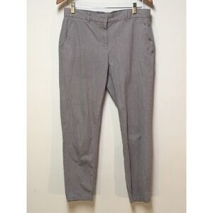 Gap Broken-In Straight Khakis Women Size 6 Gunpowder Gray Chambray Cotton Pants